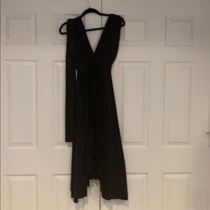 Two birds black convertible dress